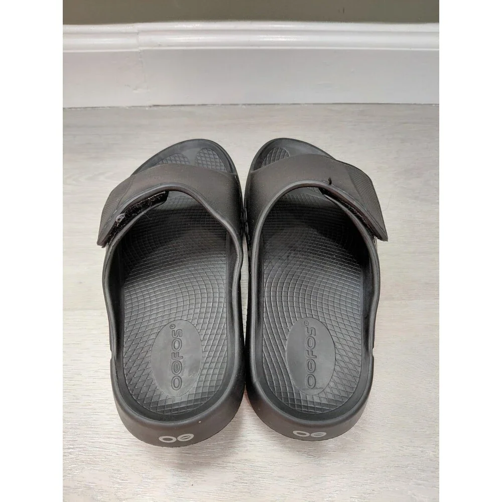 OOFOS OOahh Sport Flex Unisex Black Size Men’s 6 Women’s 8